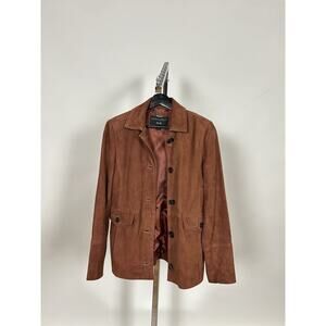 BERNARDO Women's SUEDE Jacket cinnamon Genuine Leather